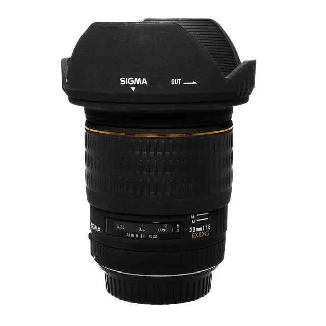 BRUKT Sigma 20mm f/1.8 EX DG HSM Tilstand: 3 | Canon EF 