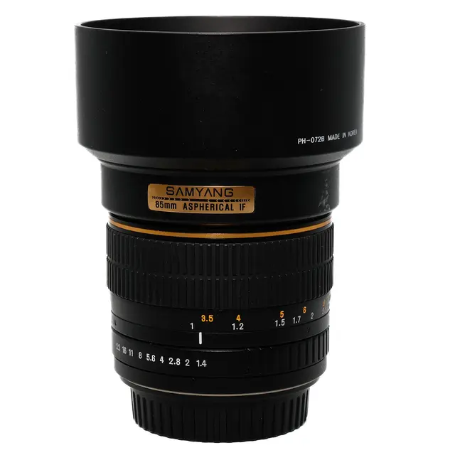 BRUKT Samyang 85mm f/1.4 ASPH IF Tilstand: 2 | Canon EF 