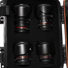 BRUKT Rokinon 24/35/50/85mm T1.5 Bundle Tilstand: 2 | Canon EF