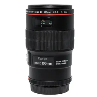 BRUKT Canon EF 100mm f/2.8 L IS USM Tilstand: 2 | Canon EF