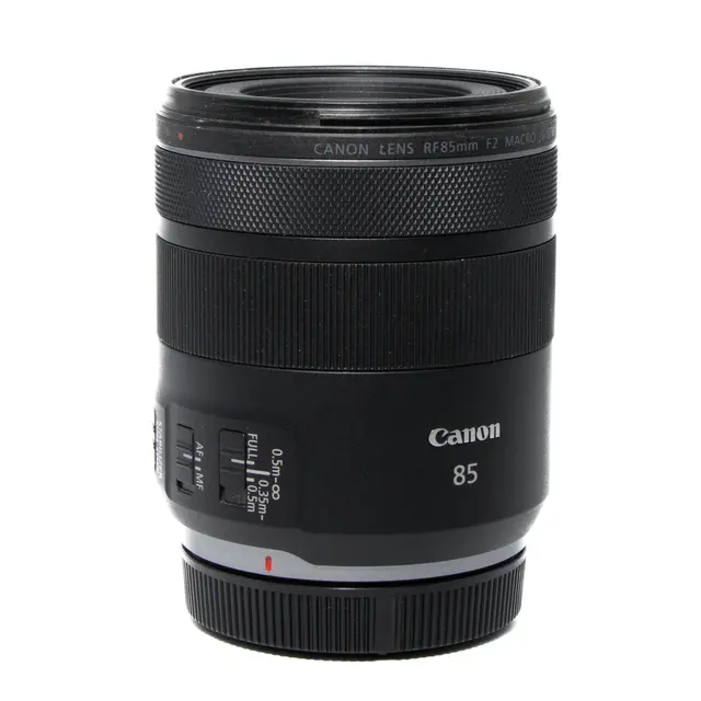 BRUKT Canon RF 85mm f/2 Macro IS STM Tilstand: 2 | Canon RF 