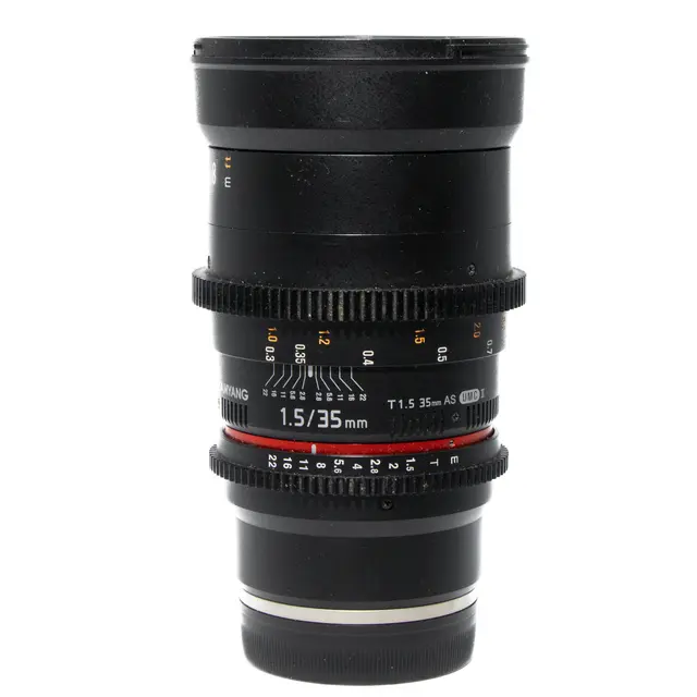BRUKT Samyang 35mm T1.5 VDSLR AS UMC Tilstand: 3 | Sony FE 