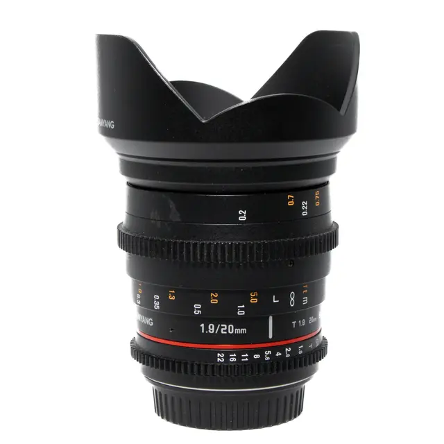 BRUKT Samyang 20mm T1.9 ED AS UMC Tilstand: 3 | Canon EF 