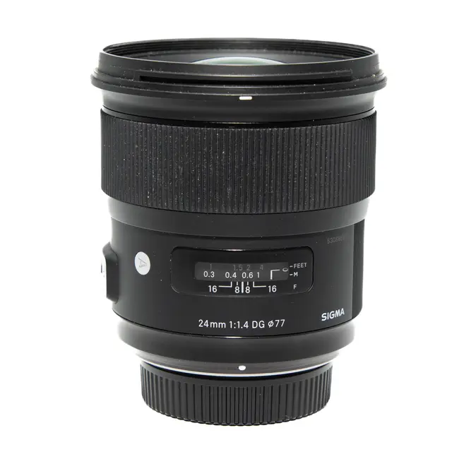 BRUKT Sigma 24mm f/1.4 DG HSM Art Tilstand: 3 | Nikon F (FX) 