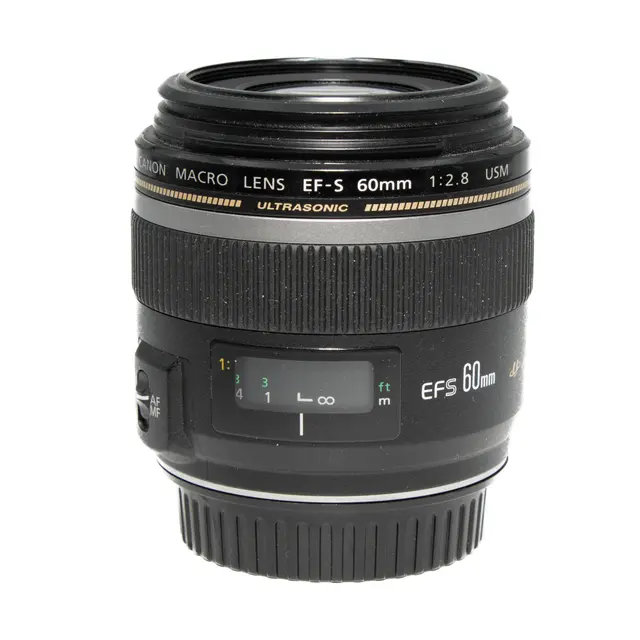 BRUKT Canon EF-S 60mm f/2.8 USM Macro Tilstand: 3 | Canon EF-S 