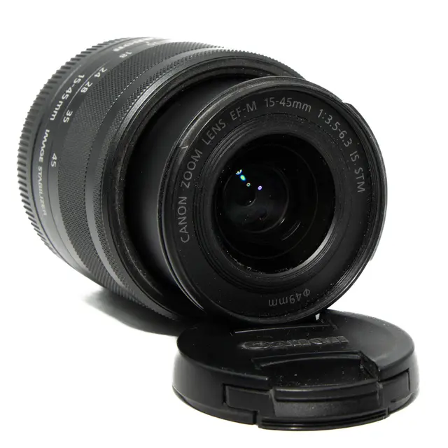 BRUKT Canon EF-M 15-45mm f/3.5-6.3IS STM Tilstand: 3 | Canon EF 