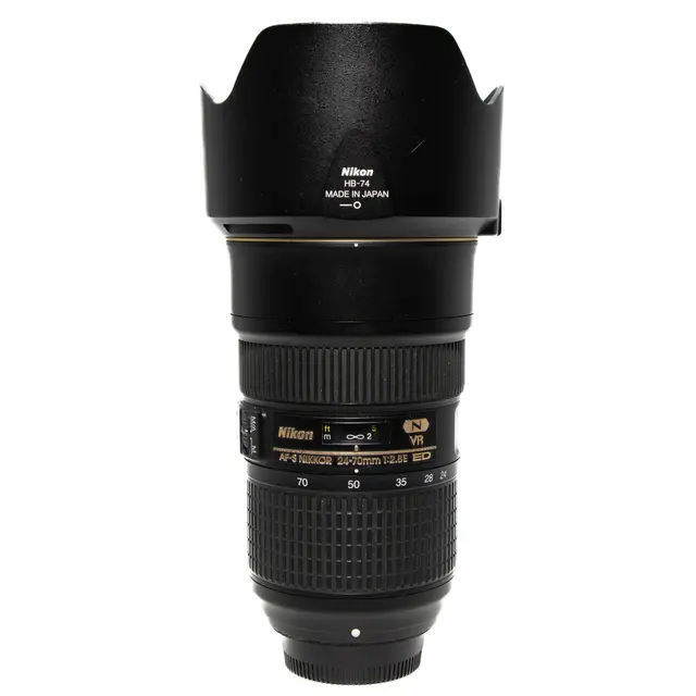 BRUKT Nikon AF-S 24-70mm f/2.8E ED VR Tilstand: 3 | Nikon F (FX) 