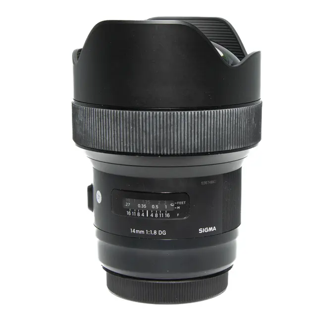 BRUKT Sigma 14mm f/1.8 DG HSM Art Tilstand: 3 | Canon EF 
