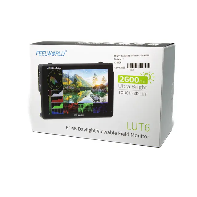 BRUKT Feelworld Monitor LUT6 HDMI Tilstand: 2 