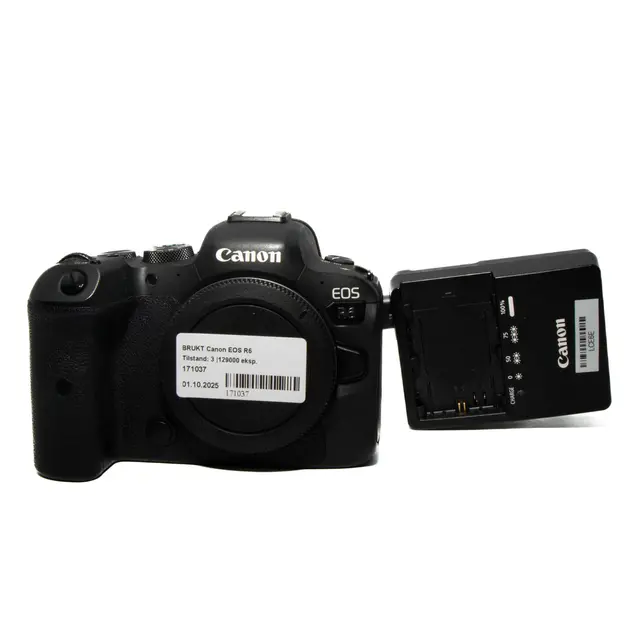 BRUKT Canon EOS R6 Tilstand: 3 |129000 eksp. 
