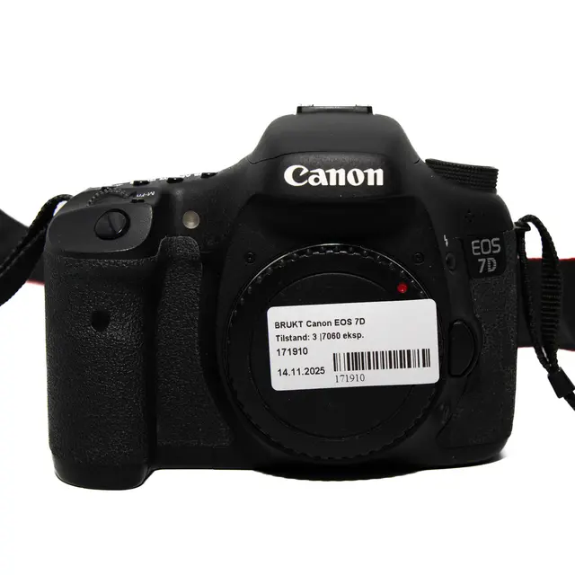 BRUKT Canon EOS 7D Tilstand: 3 |7060 eksp. 