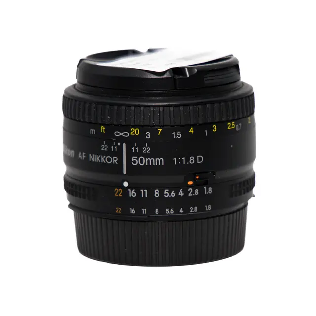 BRUKT Nikon AF Nikkor 50mm f/1.8D Tilstand: 2 | Nikon F (FX) 