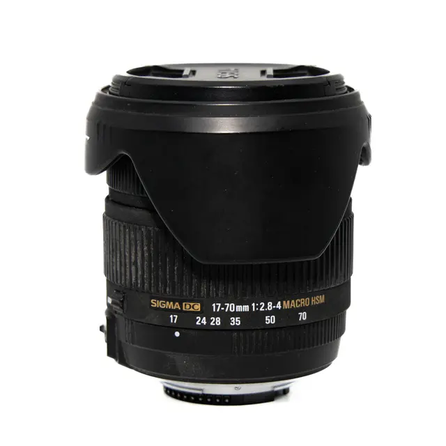 BRUKT Sigma 17-70mm f/2.8-4 DC Macro HSM Tilstand: 3 | Nikon F (FX) 