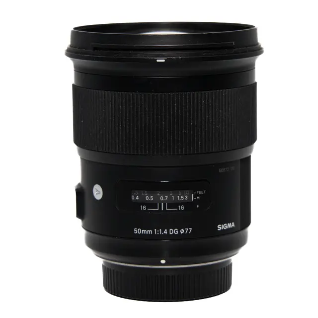 BRUKT Sigma 50mm f/1.4 DG HSM Art Tilstand: 3 | Nikon F (FX) 