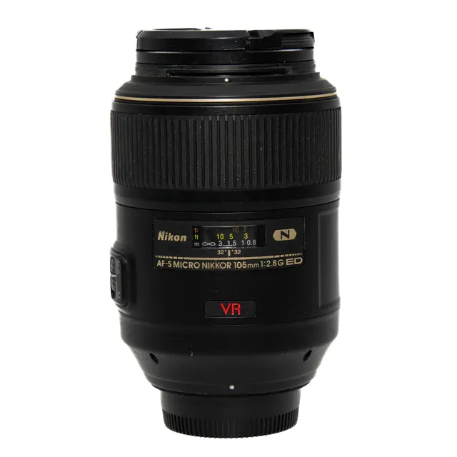 BRUKT Nikon AF-S 105 mm f/2.8 G VR Micro Tilstand: 2 | Nikon F (FX) 