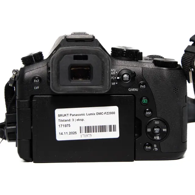 BRUKT Panasonic Lumix DMC-FZ2000 Tilstand: 3 | eksp. 