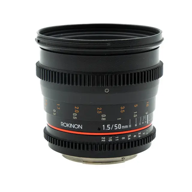 BRUKT Rokinon 50mm T 1.5 AS UMC Tilstand: 3 | Canon EF 