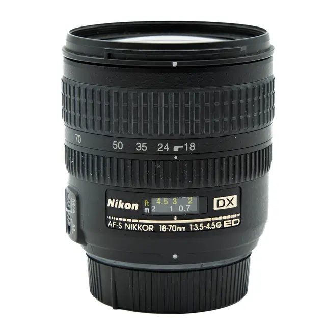 BRUKT Nikon AF-S DX 18-70mm f/3.5-4.5G Tilstand: 2 | Nikon F (FX) 