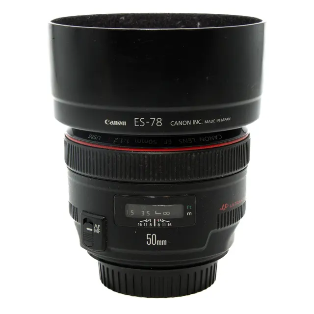 BRUKT Canon EF 50mm f/1.2 L USM Tilstand: 3 | Canon EF 