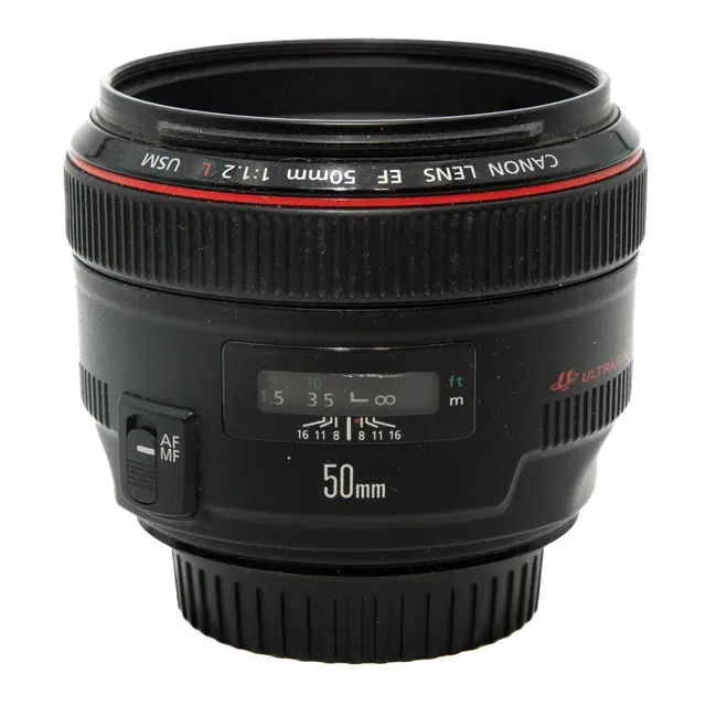 BRUKT Canon EF 50mm f/1.2 L USM Tilstand: 3 | Canon EF 