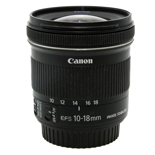 BRUKT Canon EF-S 10-18mm f/4.5-5.6IS STM Tilstand: 3 | Canon EF-S 