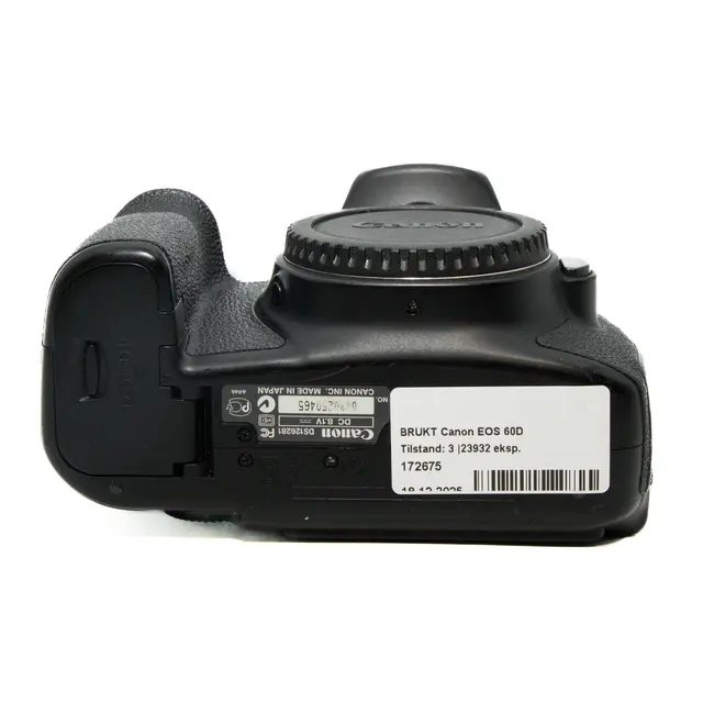 BRUKT Canon EOS 60D Tilstand: 3 |23932 eksp. 