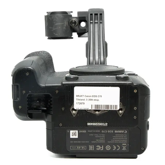 BRUKT Canon EOS C70 Tilstand: 3 |306t eksp. 