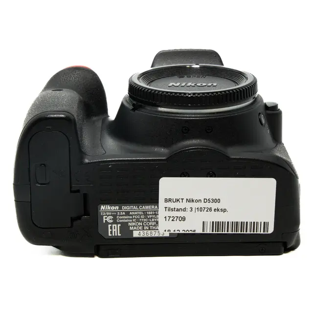 BRUKT Nikon D5300 Tilstand: 3 |10726 eksp. 