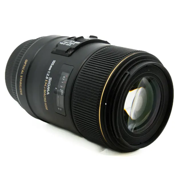 BRUKT Sigma 105mm 2.8 DG Macro Tilstand: 3 | Canon EF 