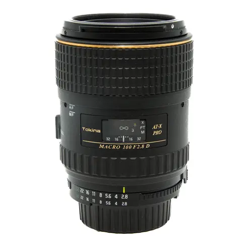 BRUKT Tokina AT-X ProMacro 100mm f/2.8 D Tilstand: 3 | Nikon F (FX)