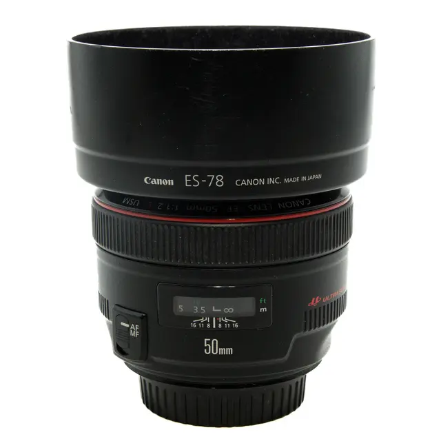 BRUKT Canon EF 50mm f/1.2 L USM Tilstand: 3 | Canon EF 