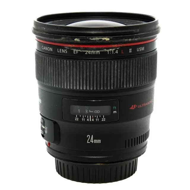BRUKT Canon EF 24mm f/1.4 L II USM Tilstand: 4 | Canon EF 