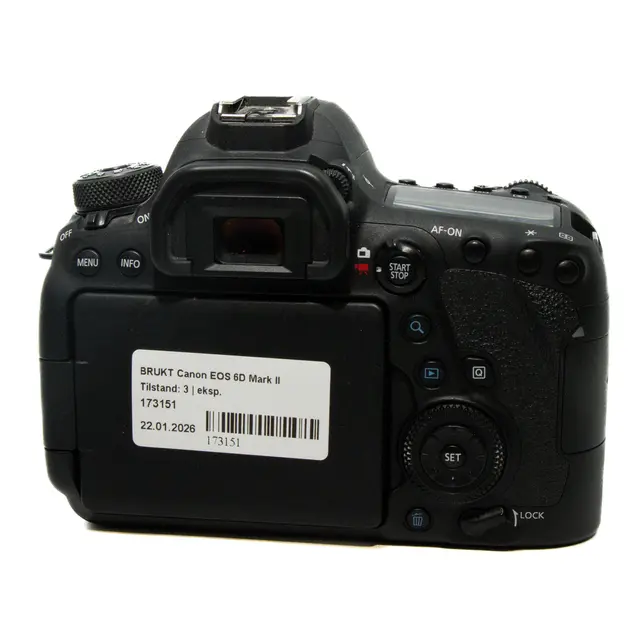 BRUKT Canon EOS 6D Mark II Tilstand: 3 | eksp. 