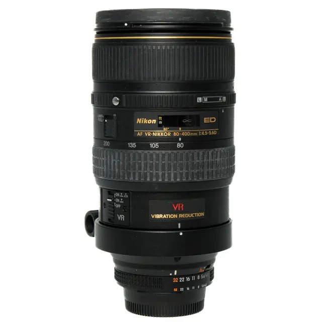 BRUKT Nikon AF VR 80-400mm f/4.5-5.6D ED Tilstand: 3 | Nikon F (FX) 