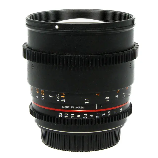 BRUKT Samyang VDSLR 14, 24, 35, 50, 85mm Tilstand: 2 | Canon EF 