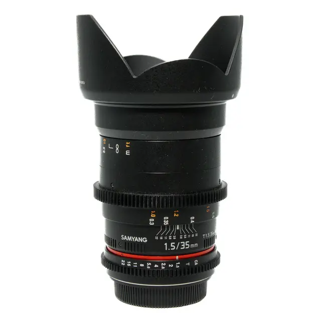 BRUKT Samyang VDSLR 14, 24, 35, 50, 85mm Tilstand: 2 | Canon EF 