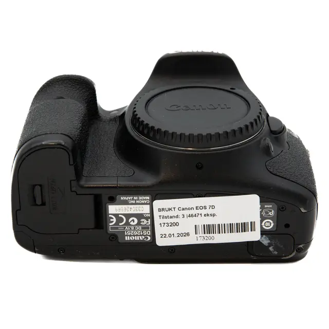 BRUKT Canon EOS 7D Tilstand: 3 |46471 eksp. 