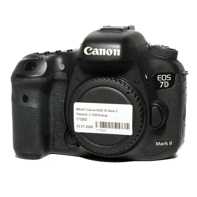 BRUKT Canon EOS 7D Mark II Tilstand: 3 |15010 eksp. 