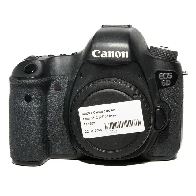 BRUKT Canon EOS 6D Tilstand: 2 |25753 eksp. 