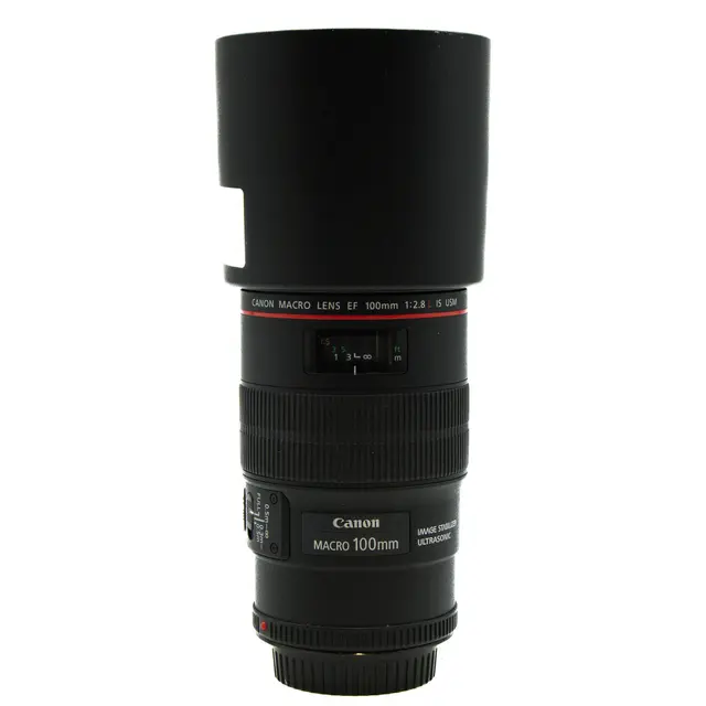 BRUKT Canon EF 100mm f/2.8 L IS USM Tilstand: 2 | Canon EF 