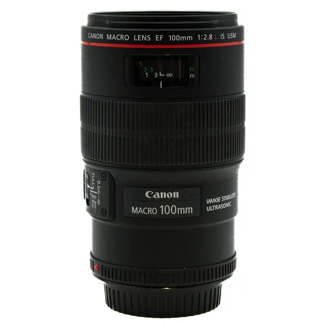 BRUKT Canon EF 100mm f/2.8 L IS USM Tilstand: 2 | Canon EF 