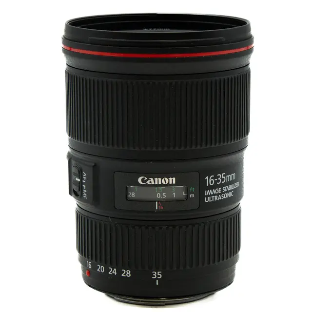 BRUKT Canon EF 16-35mm f/4 L IS USM Tilstand: 2 | Canon EF 
