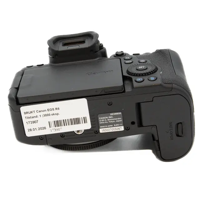 BRUKT Canon EOS R6 Tilstand: 1 |3000 eksp. 