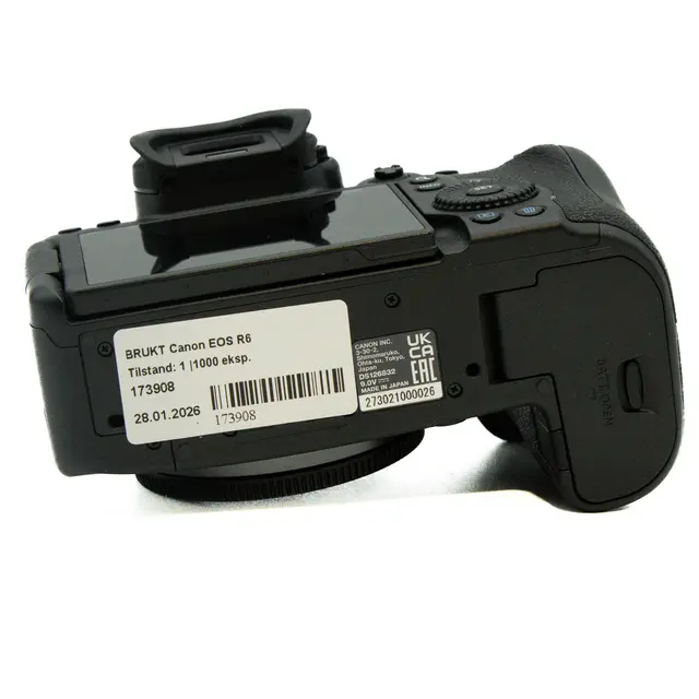 BRUKT Canon EOS R6 Tilstand: 1 |1000 eksp. 