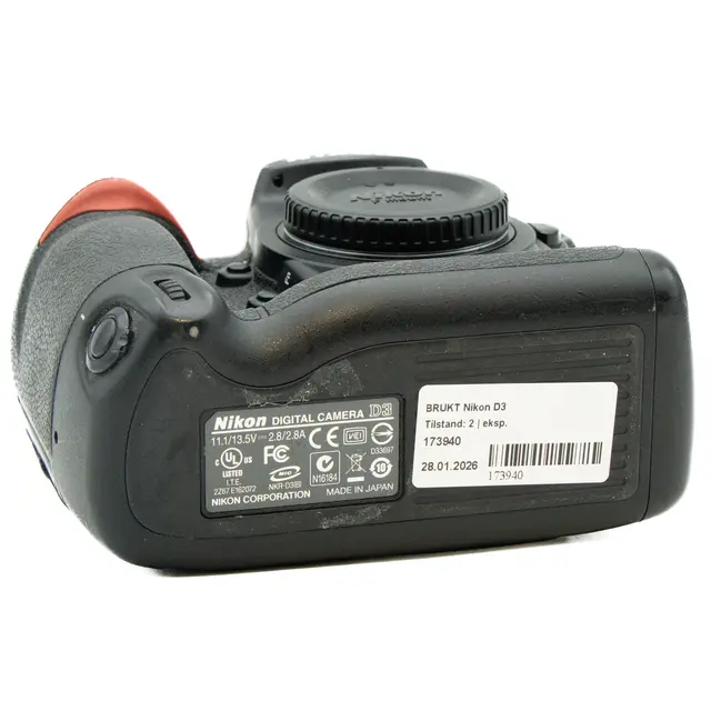 BRUKT Nikon D3 Tilstand: 2 