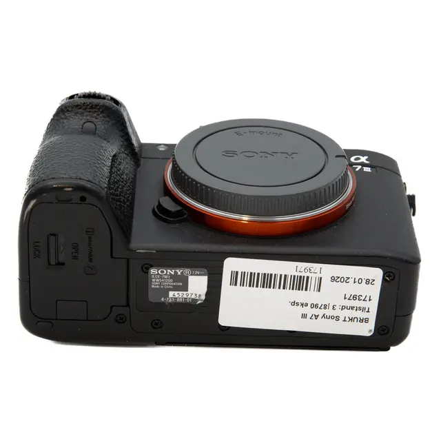 BRUKT Sony A7 III Tilstand: 3 |8790 eksp. 