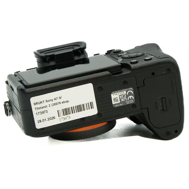 BRUKT Sony A7 IV Tilstand: 2 |20076 eksp. 