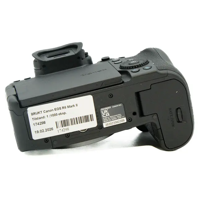 BRUKT Canon EOS R6 Mark II Tilstand: 1 |1000 eksp. 