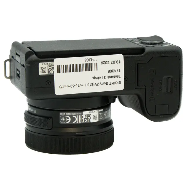 BRUKT Sony ZV-E10 II m/16-50mm f/3.5-5.6 Tilstand: 3 | eksp. 