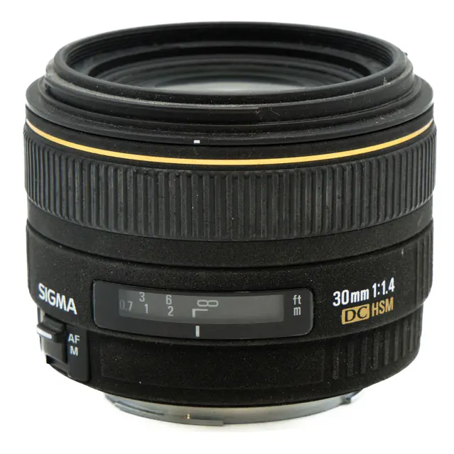 BRUKT Sigma 30mm f/1.4 EX DC HSM Tilstand: 3 | Canon EF-S 